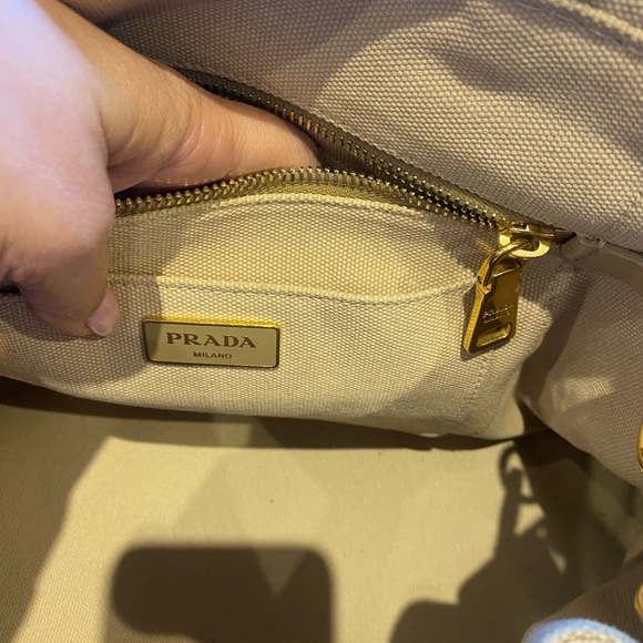 Authentic Prada Canapa Corda Large Tote with original box, and certificate. - Picture 10 of 16